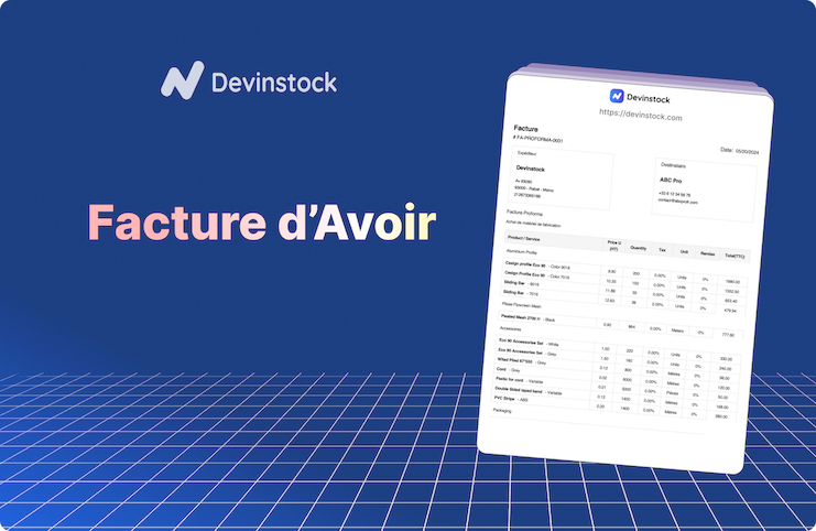 Comprendre une facture d'Avoir