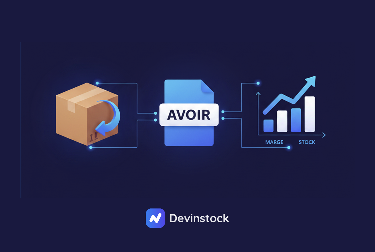 Avoir, retour client et impact stock: le workflow correct